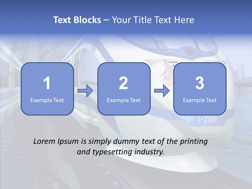 Track Vehicle City PowerPoint Template