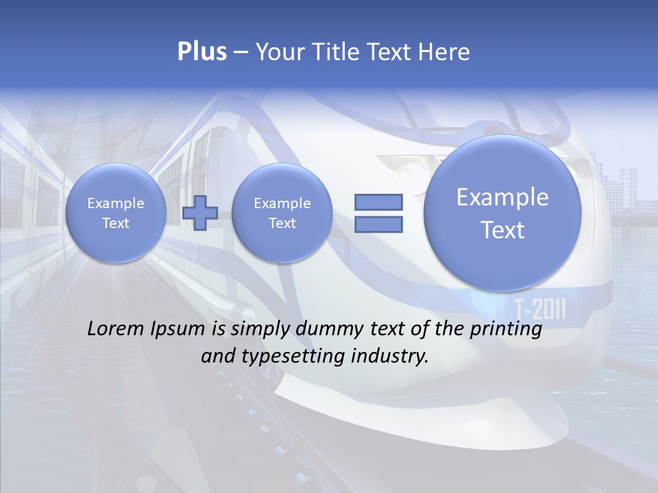 Track Vehicle City PowerPoint Template
