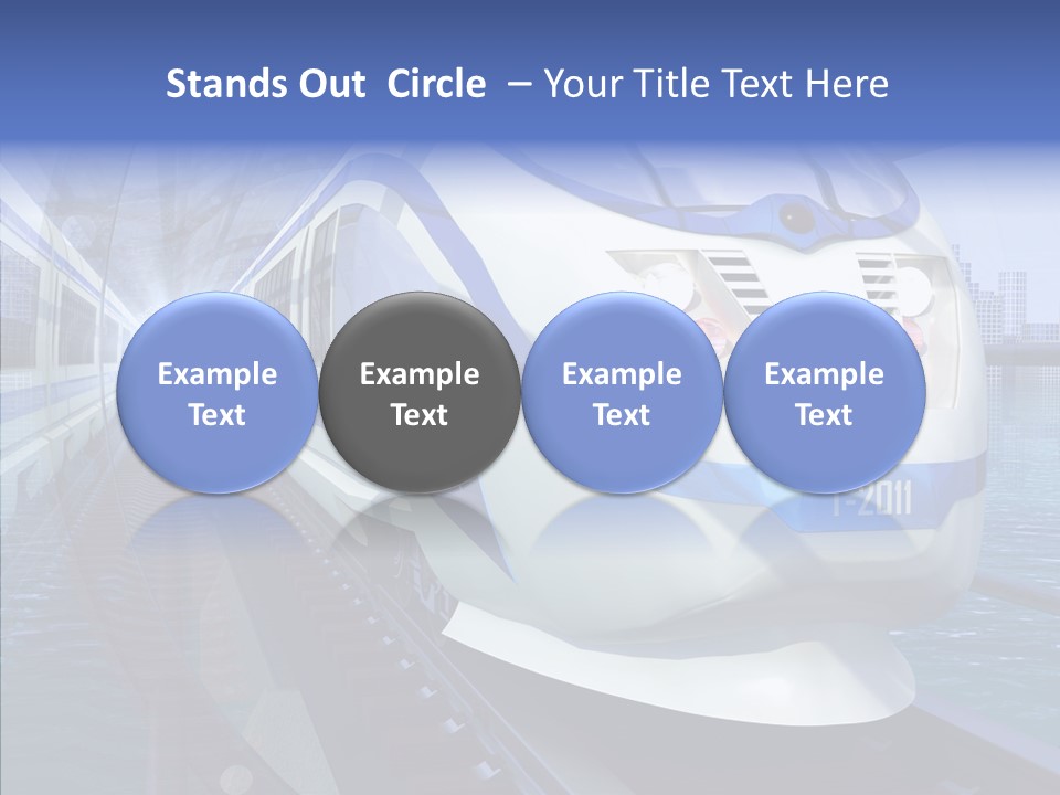 Track Vehicle City PowerPoint Template