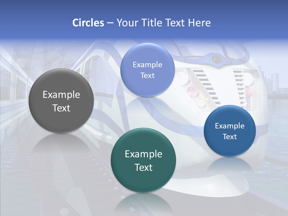 Track Vehicle City PowerPoint Template