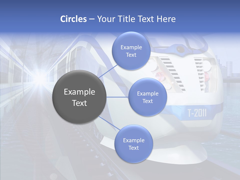 Track Vehicle City PowerPoint Template