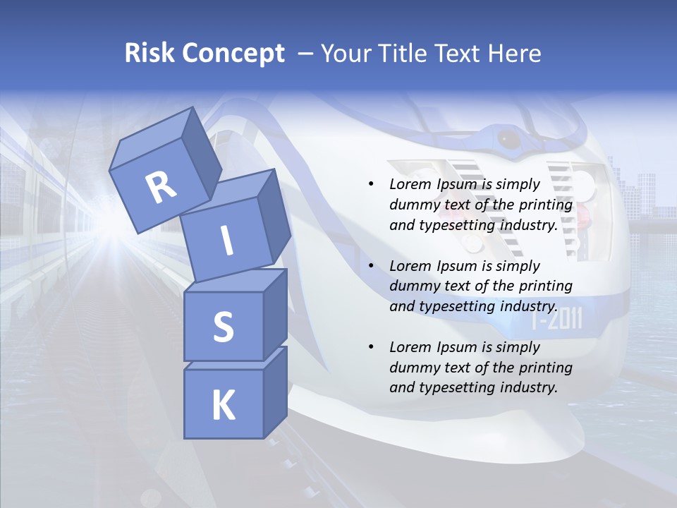 Track Vehicle City PowerPoint Template