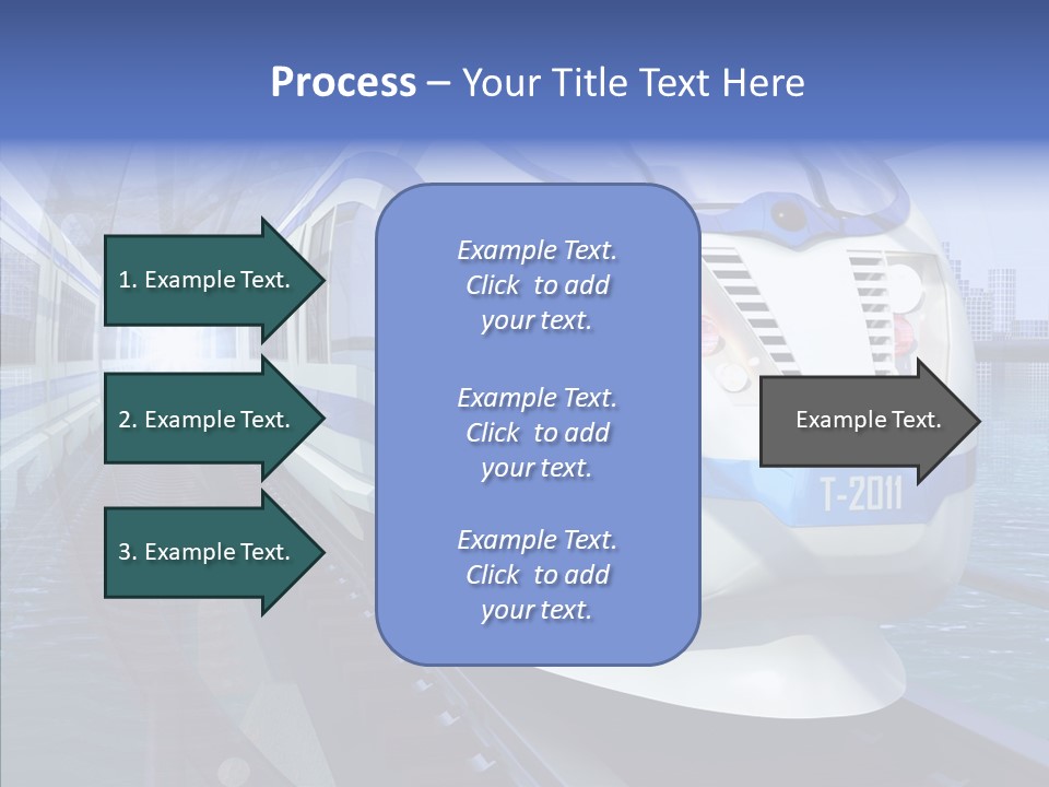 Track Vehicle City PowerPoint Template