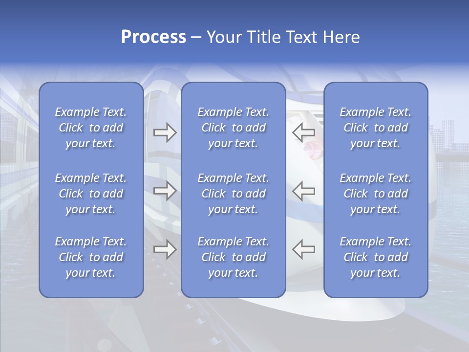Track Vehicle City PowerPoint Template