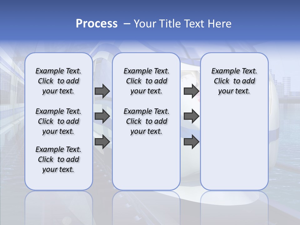Track Vehicle City PowerPoint Template