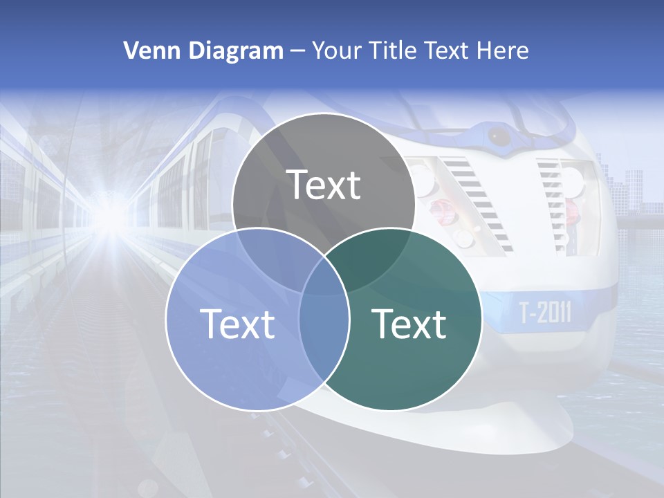 Track Vehicle City PowerPoint Template