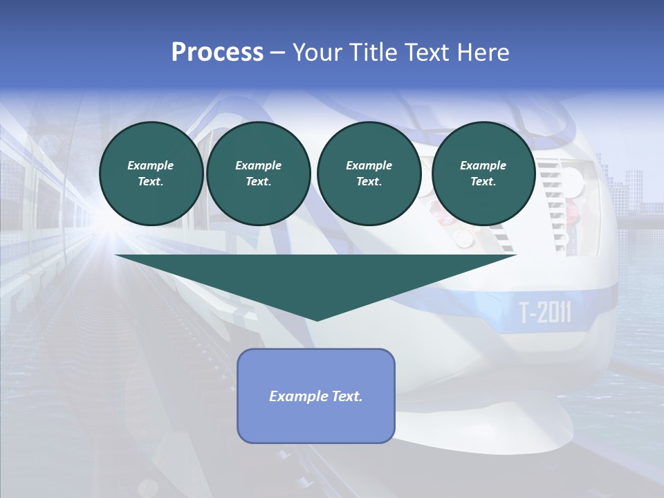 Track Vehicle City PowerPoint Template