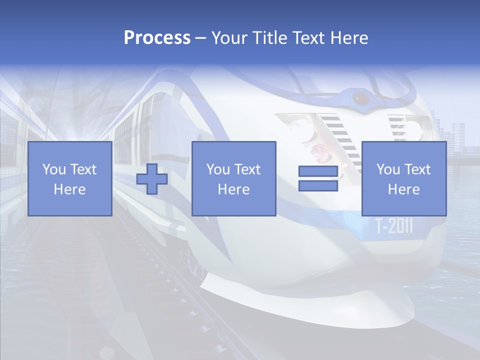 Track Vehicle City PowerPoint Template