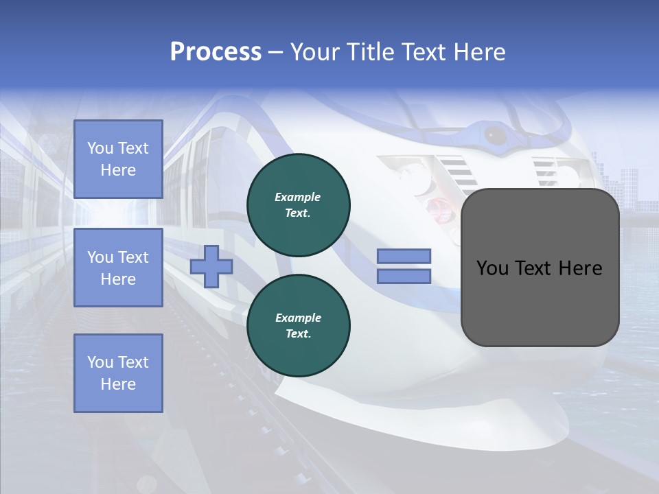 Track Vehicle City PowerPoint Template