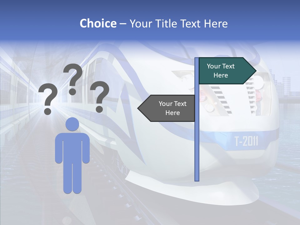 Track Vehicle City PowerPoint Template