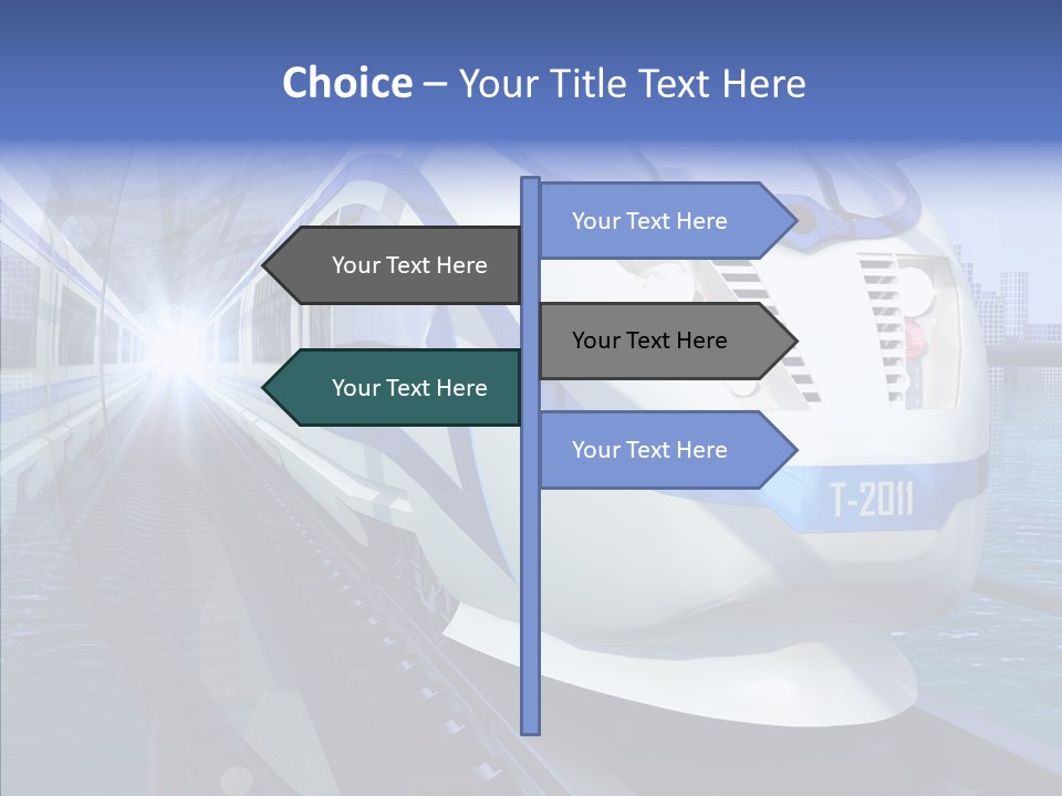 Track Vehicle City PowerPoint Template