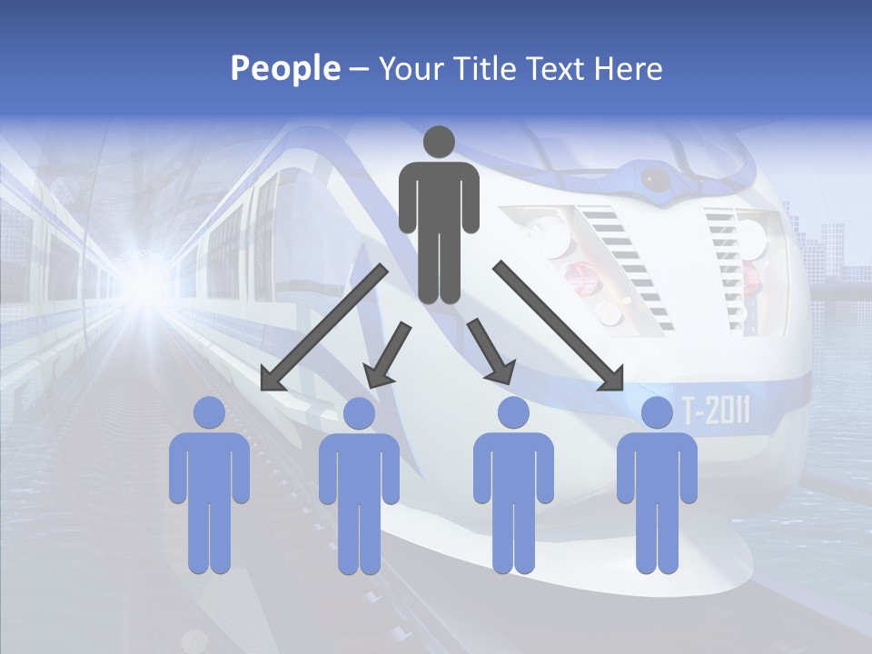 Track Vehicle City PowerPoint Template