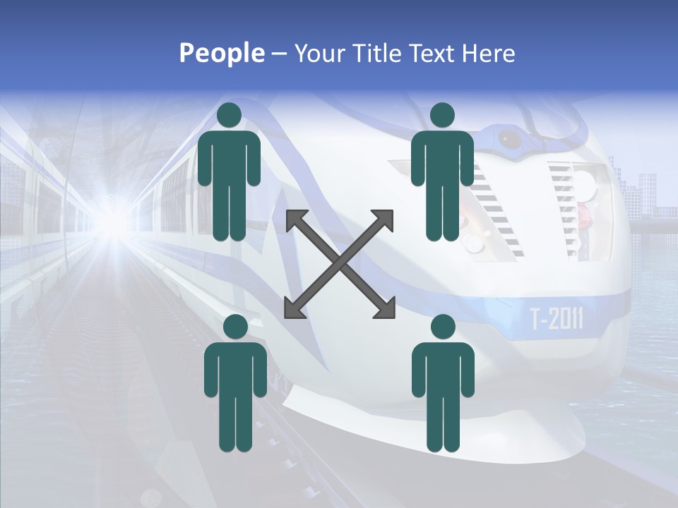 Track Vehicle City PowerPoint Template