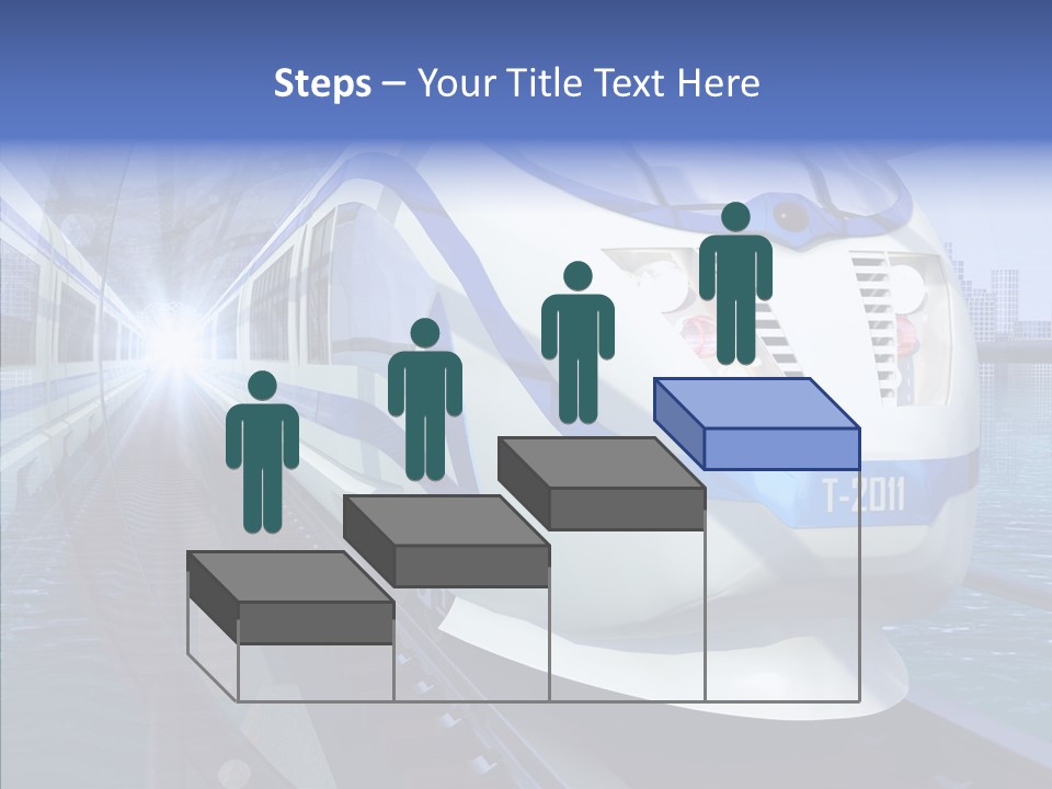 Track Vehicle City PowerPoint Template