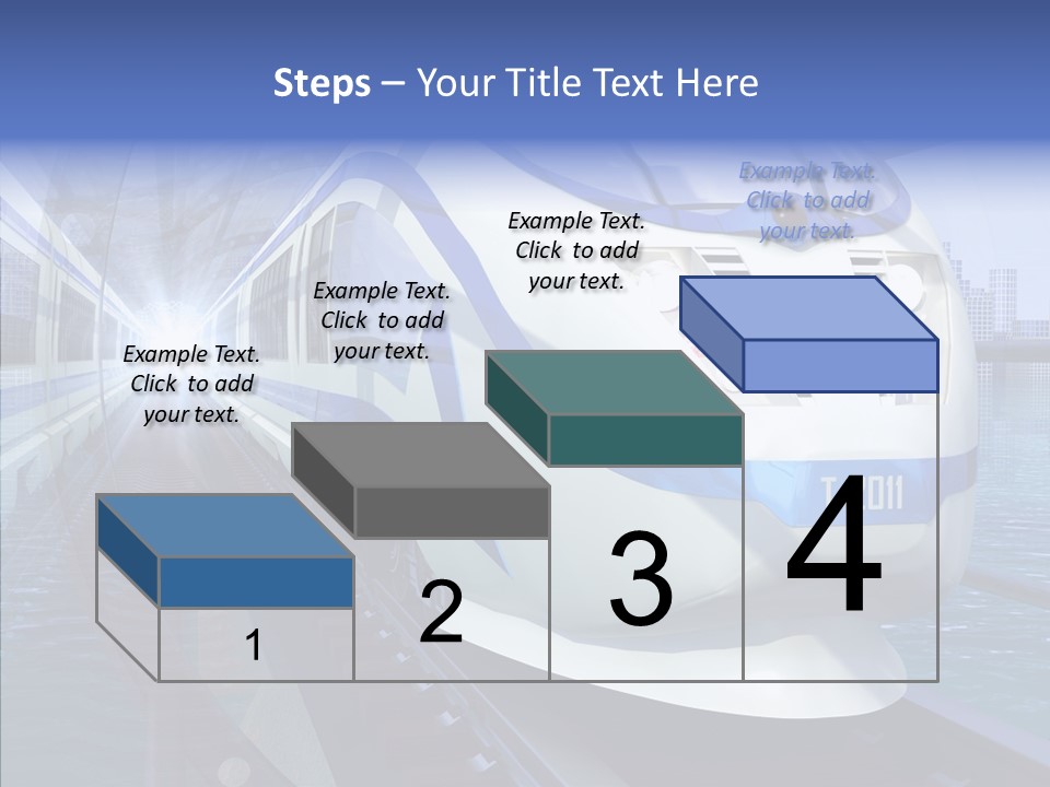 Track Vehicle City PowerPoint Template