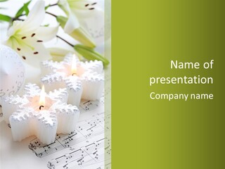 Arrangement Holiday Note PowerPoint Template