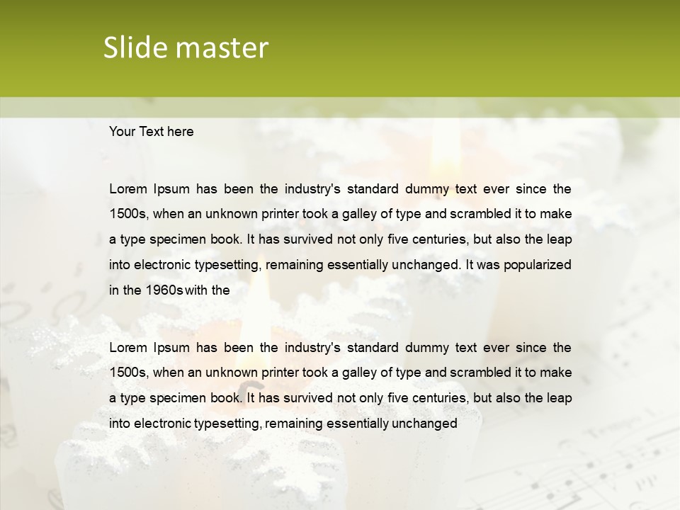 Arrangement Holiday Note PowerPoint Template