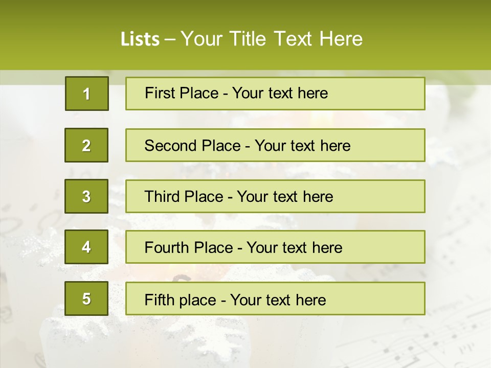 Arrangement Holiday Note PowerPoint Template