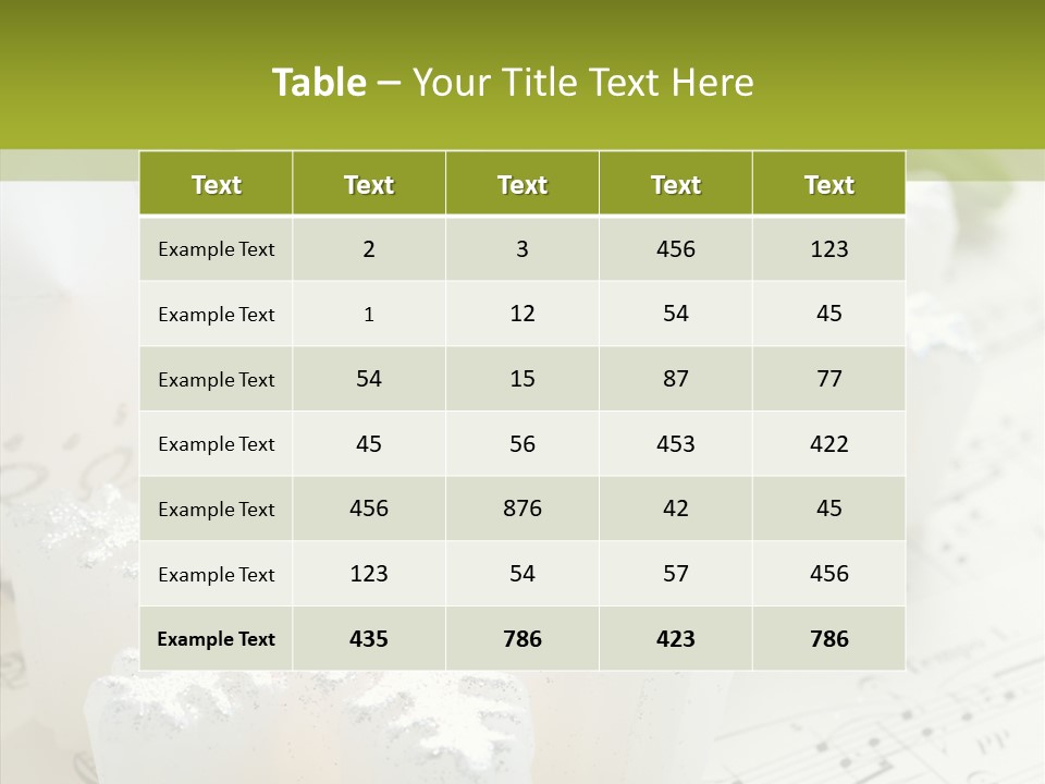 Arrangement Holiday Note PowerPoint Template