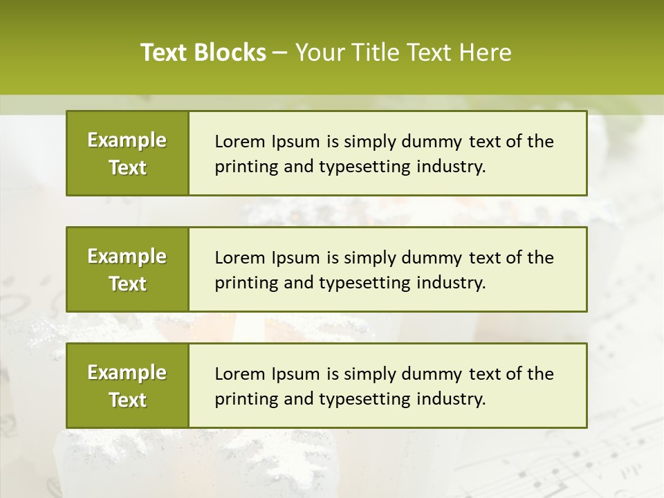 Arrangement Holiday Note PowerPoint Template