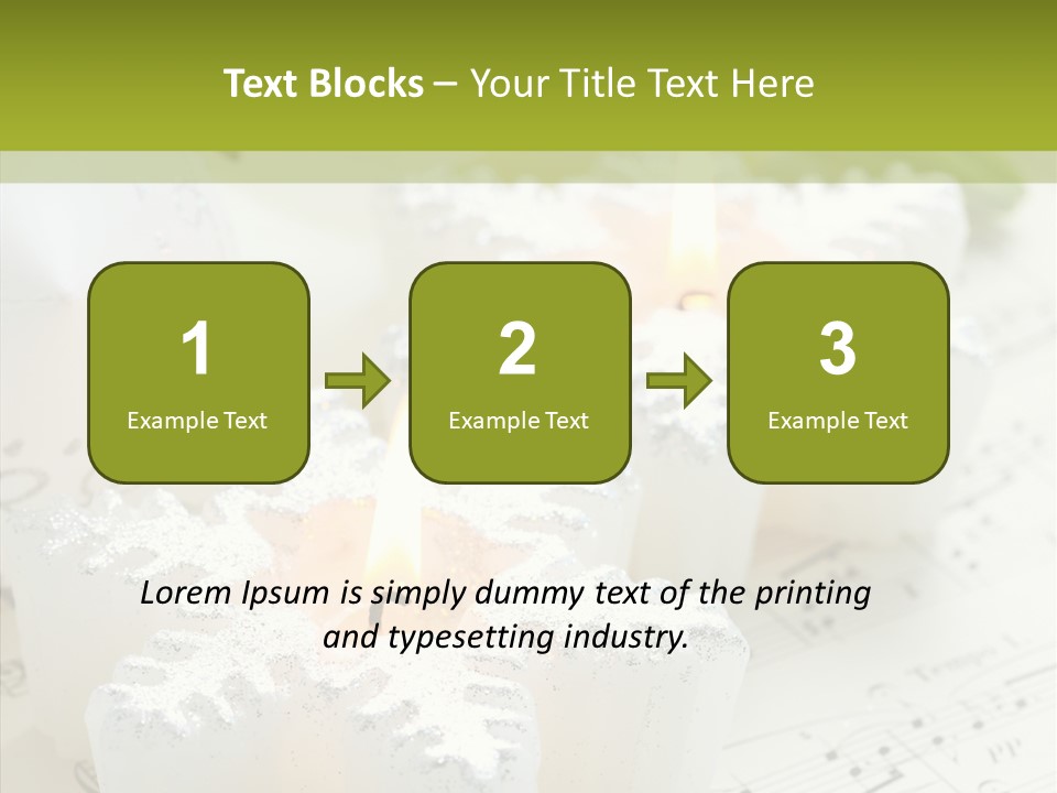 Arrangement Holiday Note PowerPoint Template