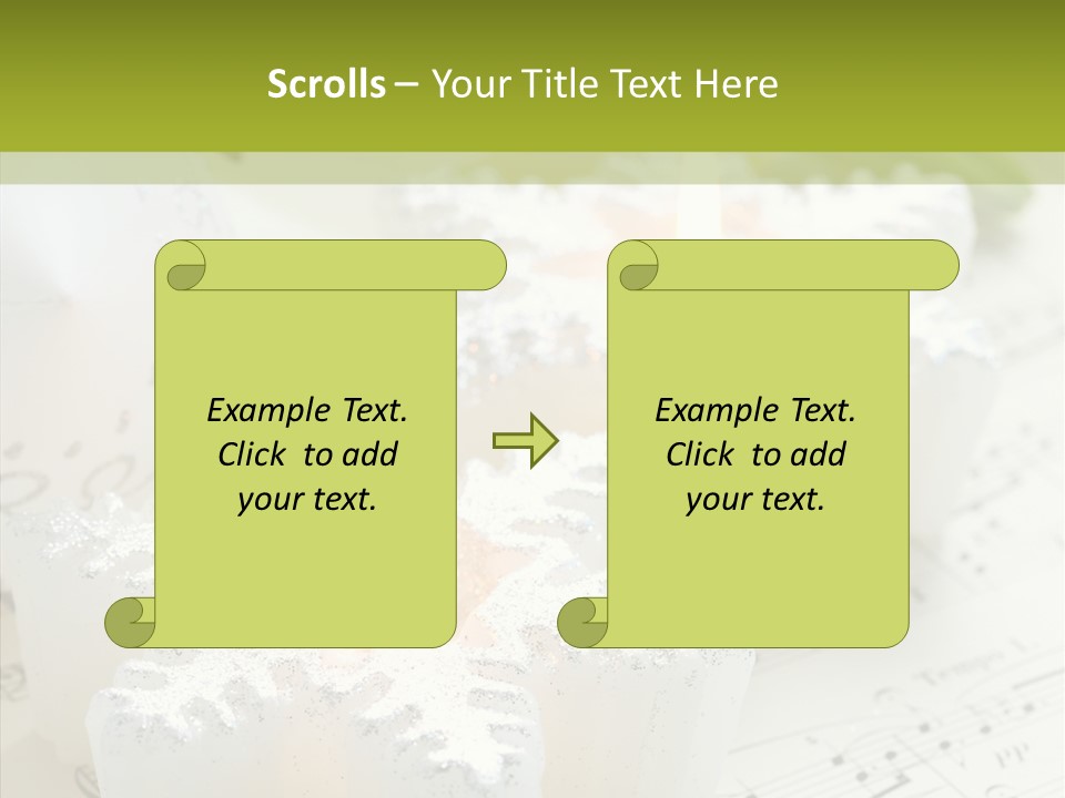 Arrangement Holiday Note PowerPoint Template