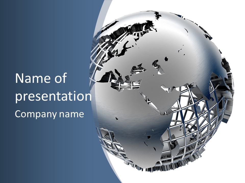 Earth Metal Cartography PowerPoint Template