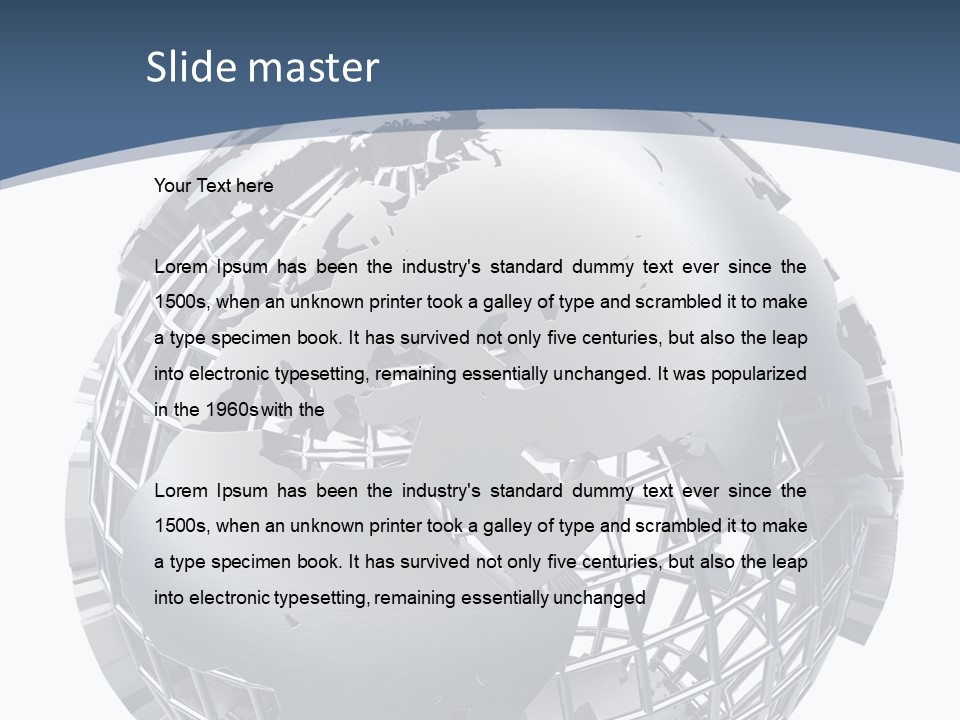 Earth Metal Cartography PowerPoint Template