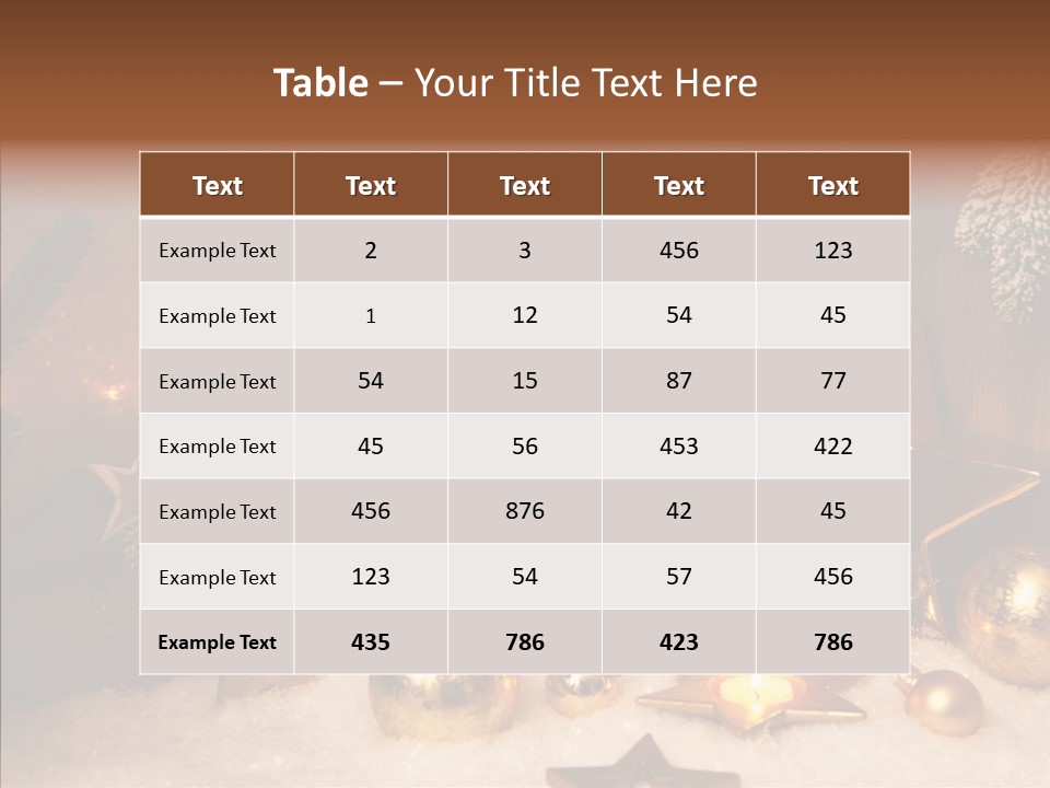 Time Snow Fast PowerPoint Template