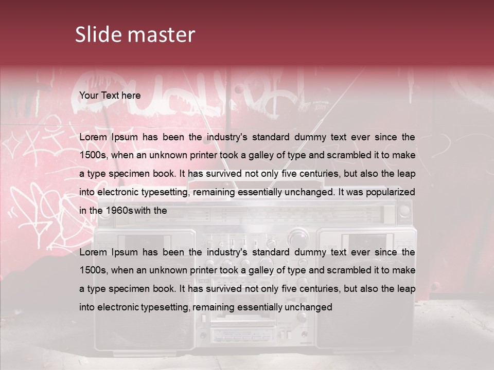 Dance Disco Hifi PowerPoint Template