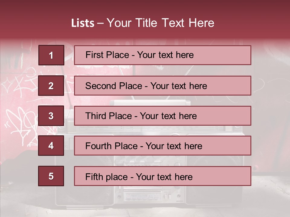 Dance Disco Hifi PowerPoint Template