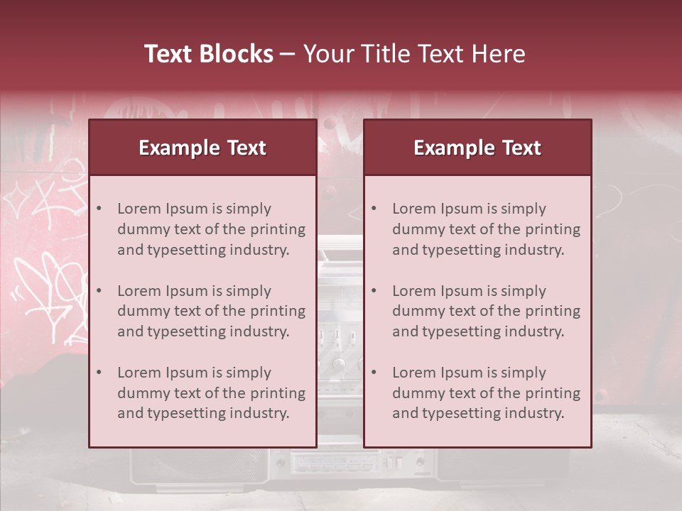 Dance Disco Hifi PowerPoint Template