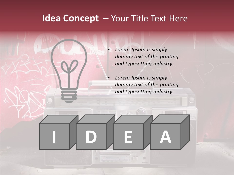 Dance Disco Hifi PowerPoint Template