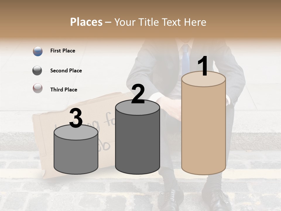 Money Employment Falling PowerPoint Template