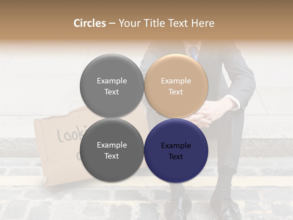 Money Employment Falling PowerPoint Template