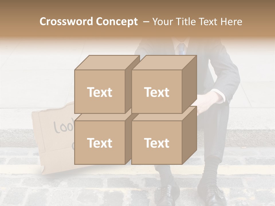 Money Employment Falling PowerPoint Template