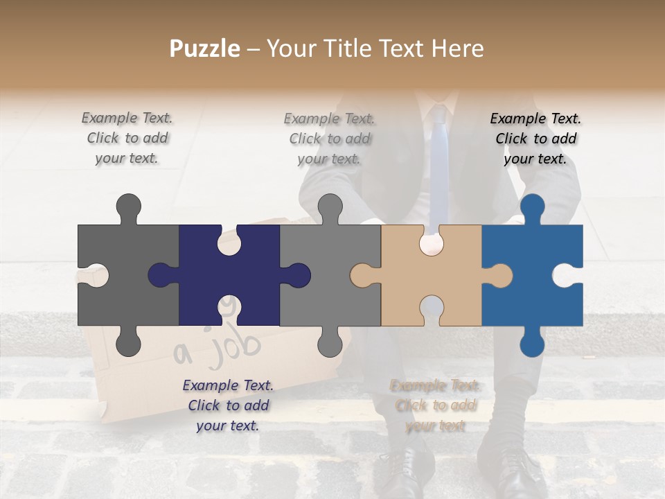 Money Employment Falling PowerPoint Template