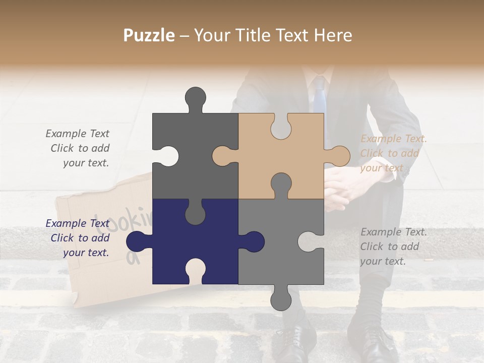 Money Employment Falling PowerPoint Template