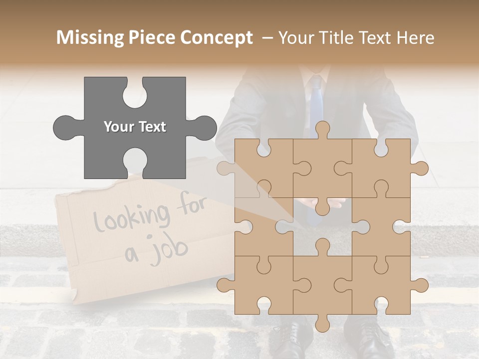 Money Employment Falling PowerPoint Template