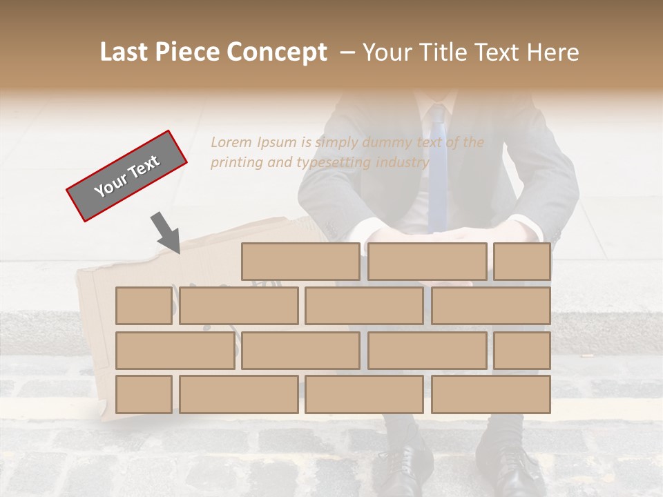 Money Employment Falling PowerPoint Template