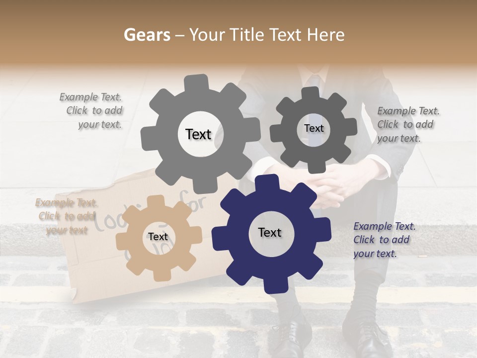 Money Employment Falling PowerPoint Template