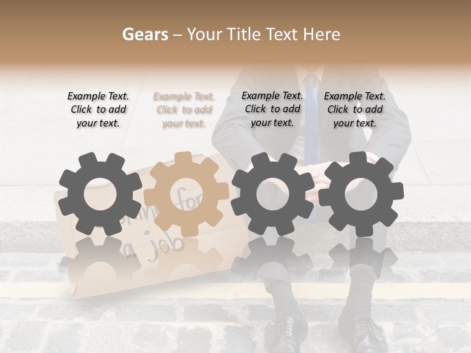 Money Employment Falling PowerPoint Template