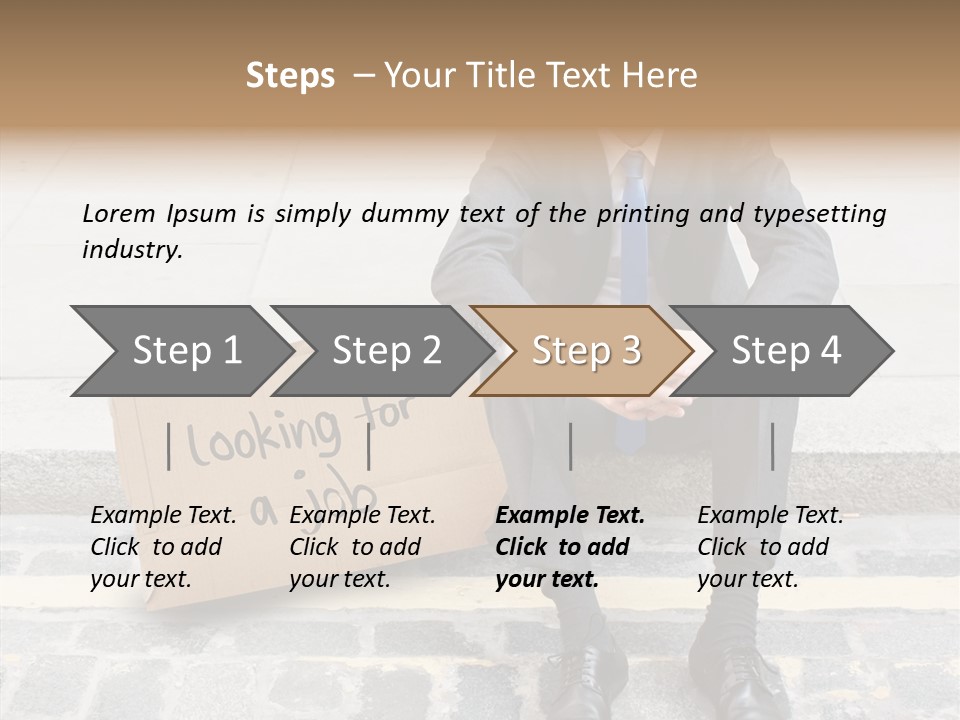 Money Employment Falling PowerPoint Template