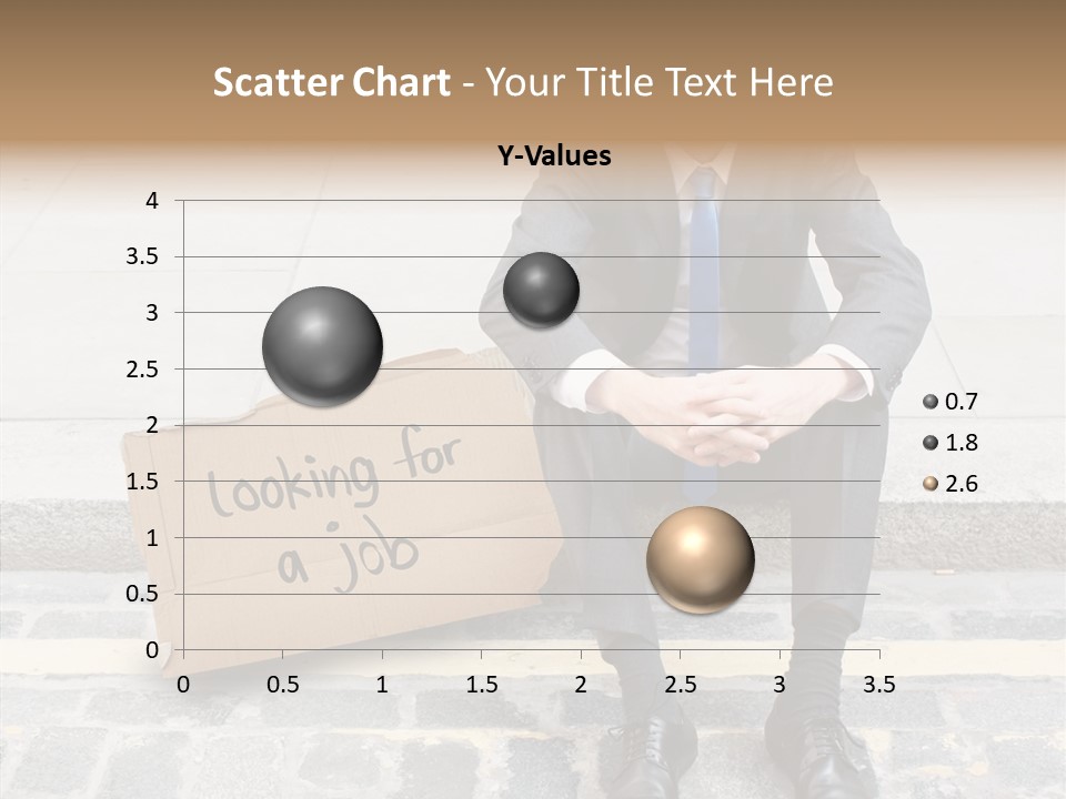Money Employment Falling PowerPoint Template