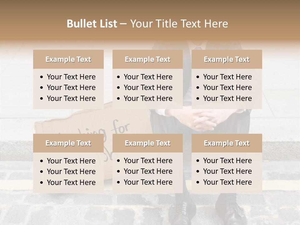 Money Employment Falling PowerPoint Template