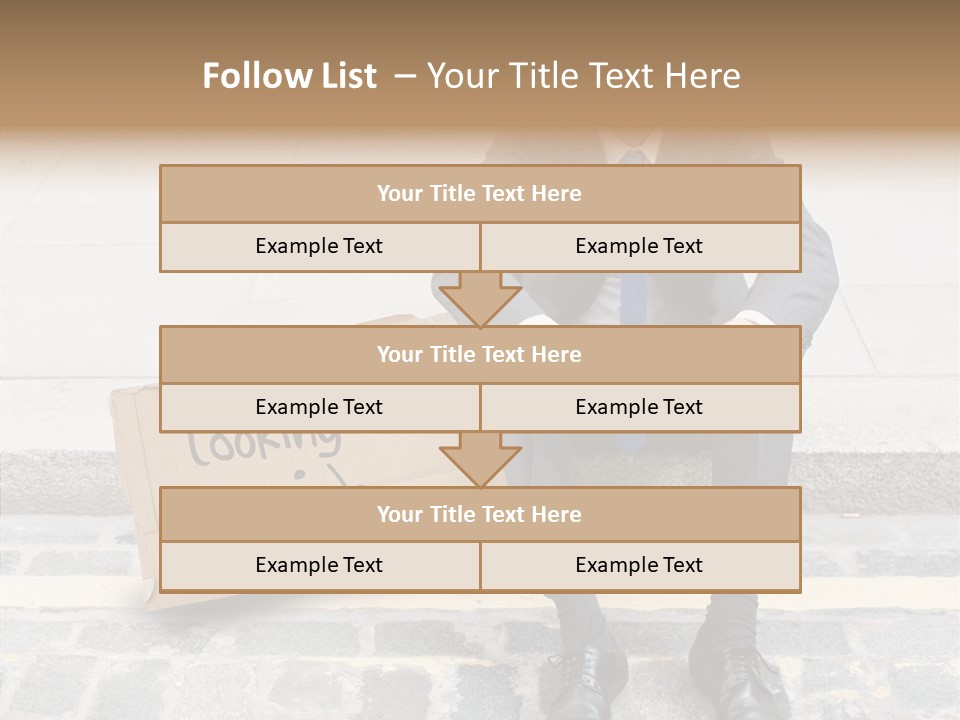 Money Employment Falling PowerPoint Template
