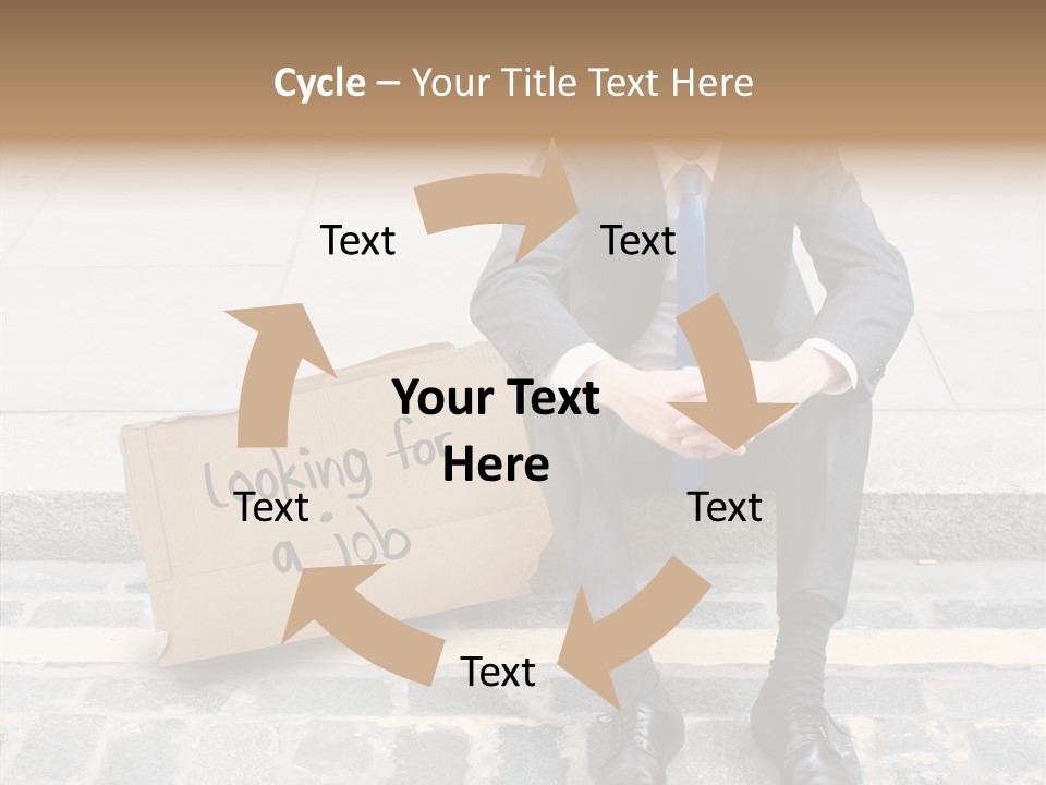 Money Employment Falling PowerPoint Template