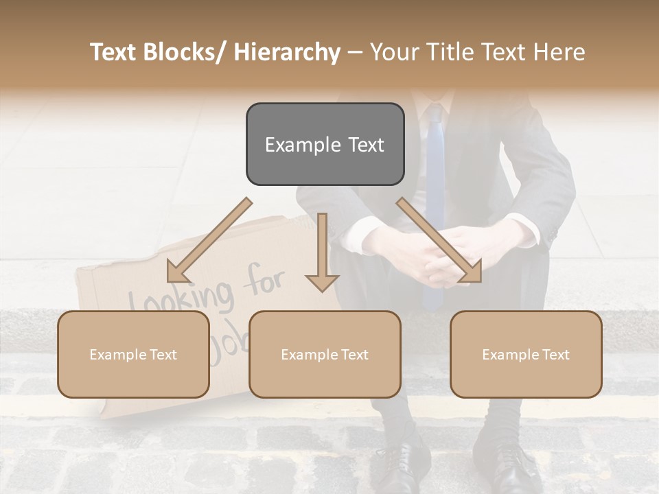 Money Employment Falling PowerPoint Template