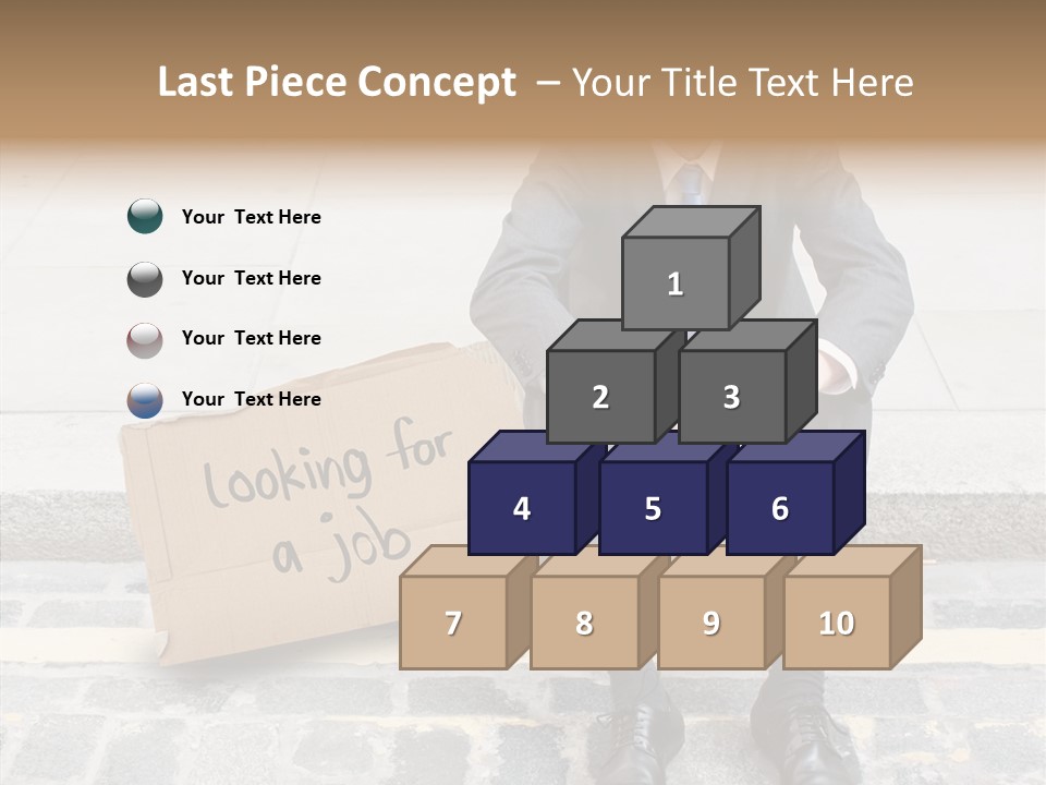 Money Employment Falling PowerPoint Template