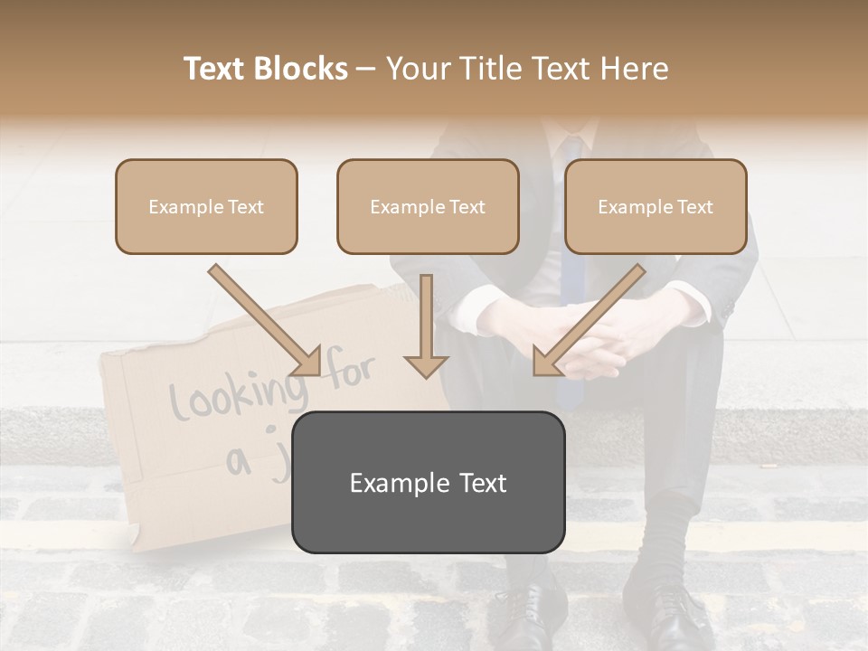 Money Employment Falling PowerPoint Template